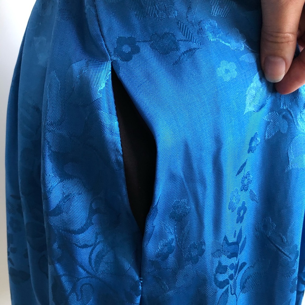 Satin Brocade Floral Dress - Picture 12 of 13